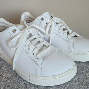 Birkenstock women's Bend Low leather white sneakers, cork heel, size 37 (6.5-7)